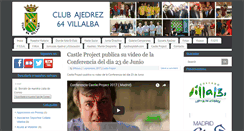 Desktop Screenshot of ajedrez64villalba.com