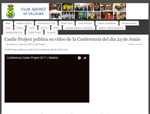 Tablet Screenshot of ajedrez64villalba.com